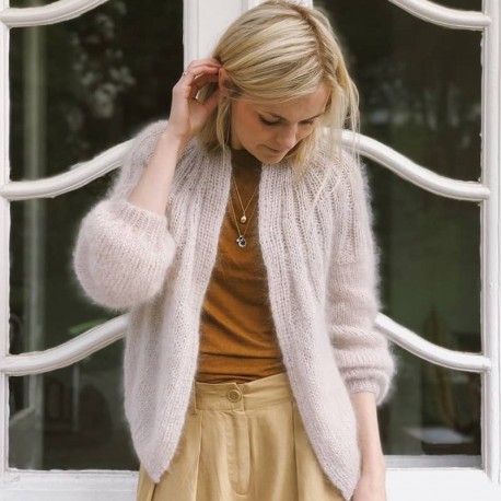 Sunday Cardigan Mohair Edition PetiteKnit Strickset