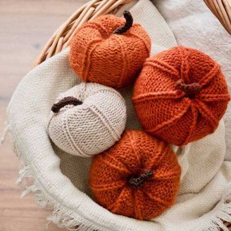 Kürbis aus Wolle Anni Strickt