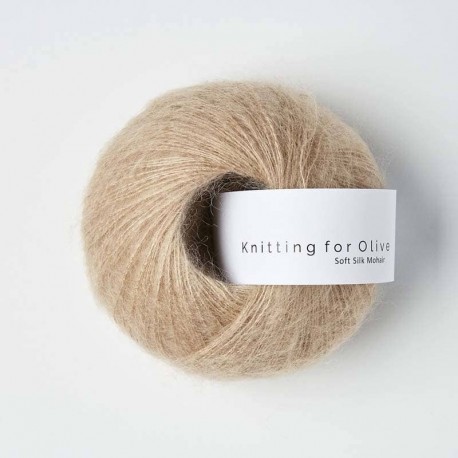 Knitting for Olive Soft Silk Mohair Mushroom Rose