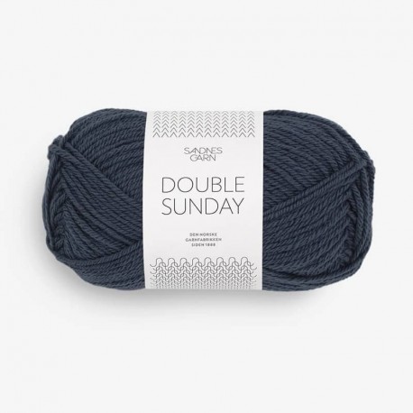 Sandnes Double Sunday Blue Natt 6580