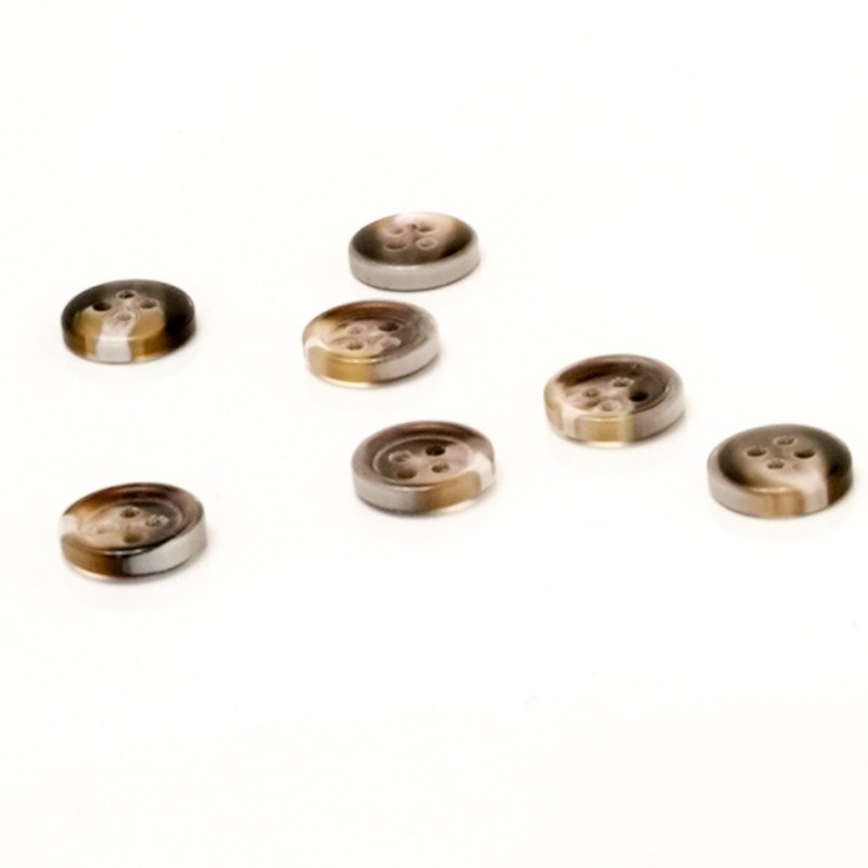 Modeknopf 4-Loch 11mm (diverse Farben)