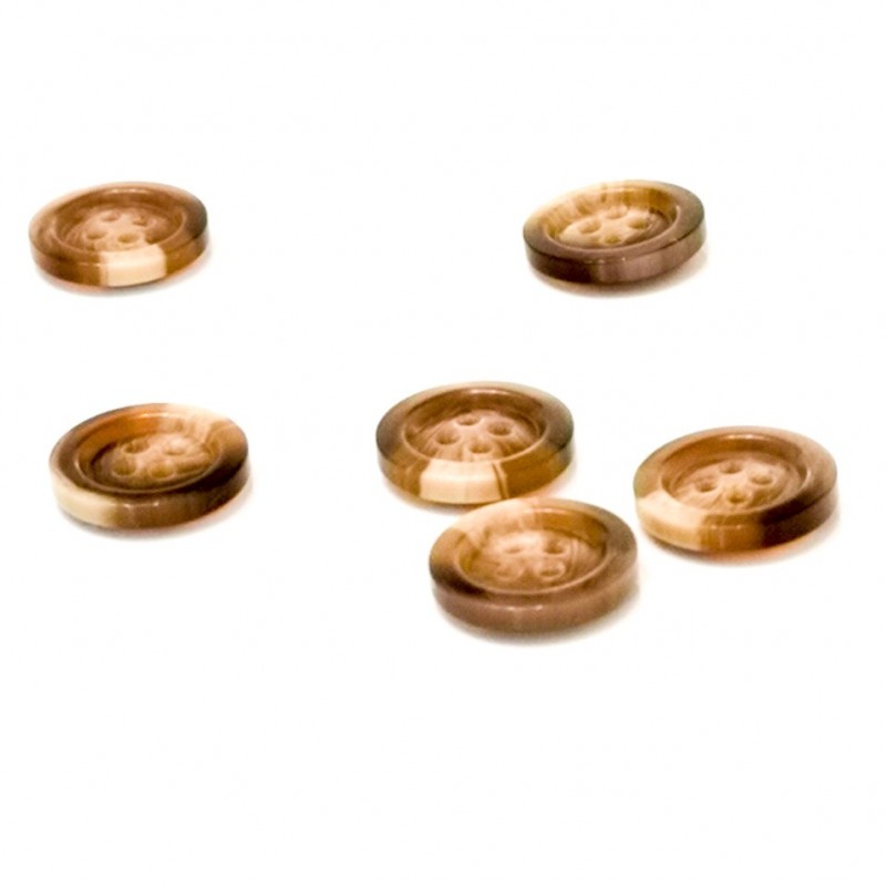 Modeknopf 4-Loch 15mm (diverse Farben)