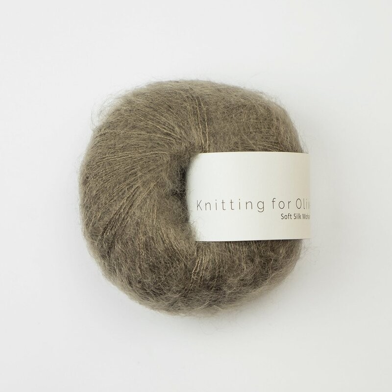Knitting for Olive Soft Silk Mohair Bark