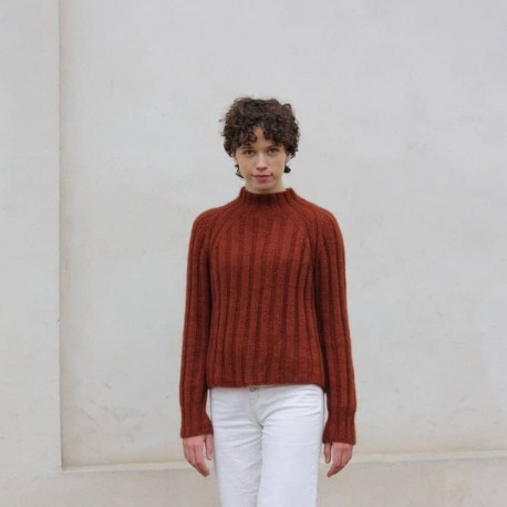 Chunky Rib Sweater Knitting for Olive