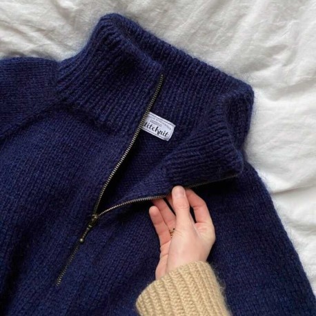 Zipper Sweater Man PetiteKnit Strickset