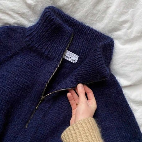 Zipper Sweater Man PetiteKnit Strickset