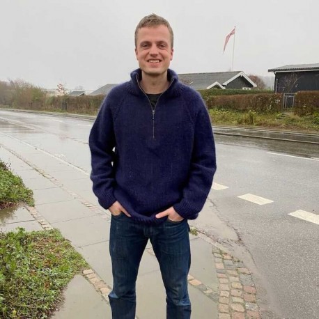 Zipper Sweater Man PetiteKnit Strickset