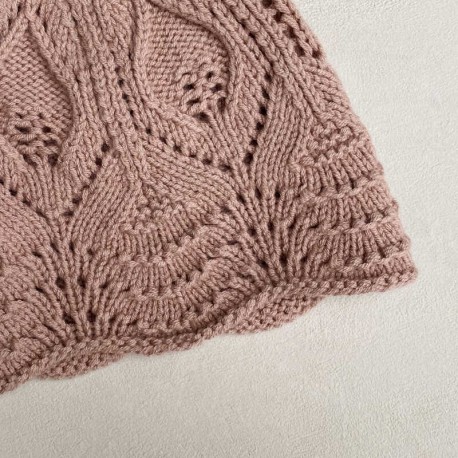 Lace Beanie Knitting for Olive Strickset