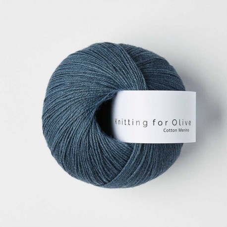 Knitting for Olive Cotton Merino Dusty Blue Whale