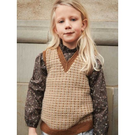 Sandnes Mykt Til Barn 2203 - Helmer Vest Strickanleitung