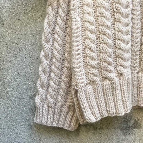 Chunky Cable Sweater Knitting for Olive Strickset