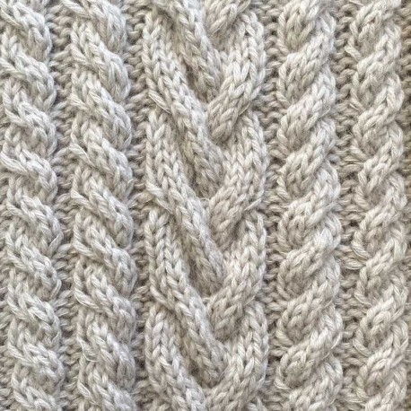 Chunky Cable Sweater Knitting for Olive Strickset