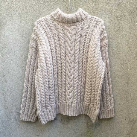 Chunky Cable Sweater Knitting for Olive
