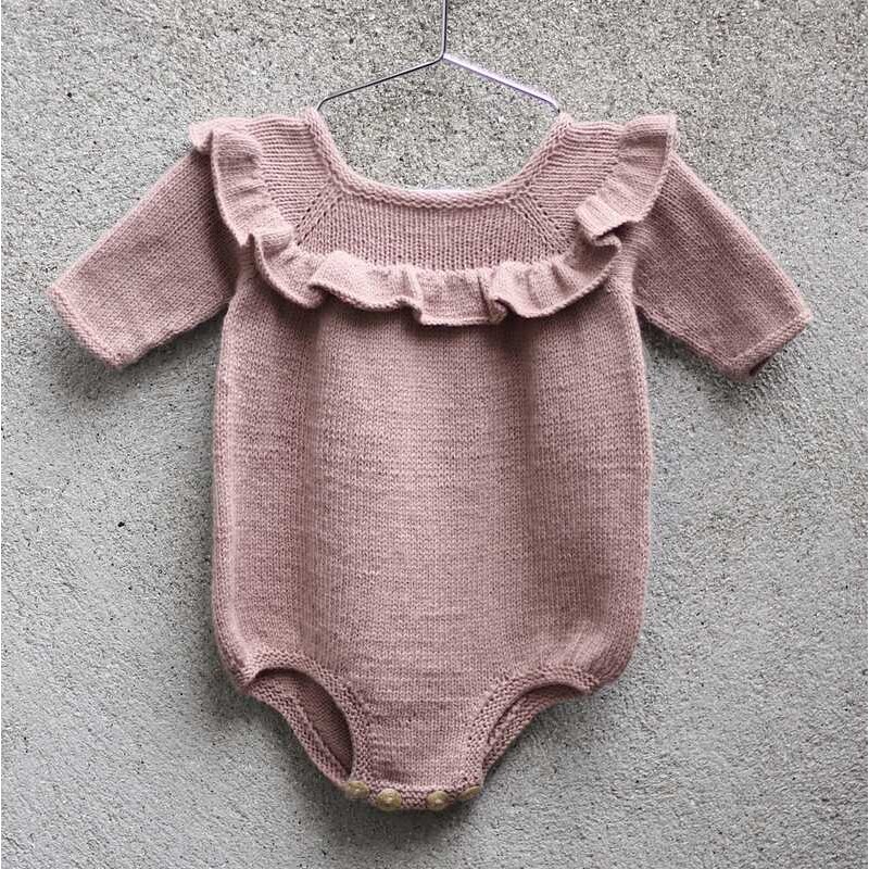 Knitting for Olive Ruffle Romper Strickanleitung und Wolle