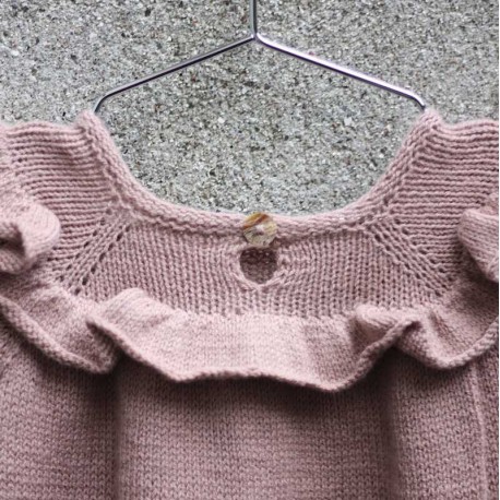 Knitting for Olive Ruffle Romper Strickanleitung und Wolle