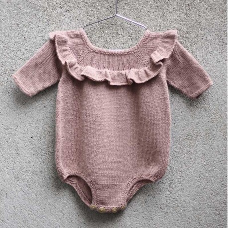 Knitting for Olive Ruffle Romper Strickanleitung und Wolle