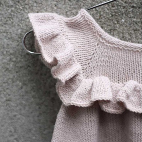 Ruffle Dress Knitting for Olive Strickset