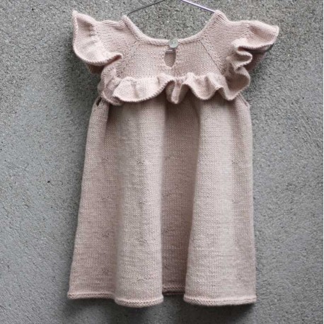 Ruffle Dress Knitting for Olive Strickset
