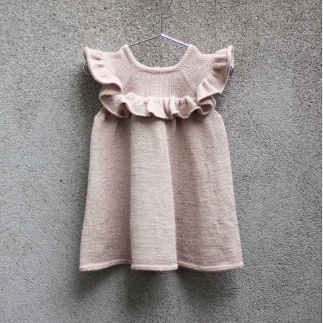Ruffle Dress Knitting for Olive Strickset
