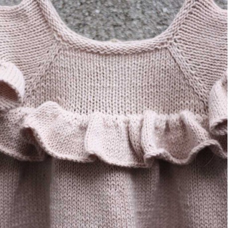 Ruffle Dress Knitting for Olive Strickset