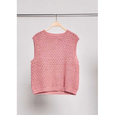 Sandnes Sommer Dame Bomull 2204 June Topp Strickset