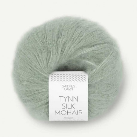 Sandnes Tynn Silk Mohair Stovet Lys Gronn 8521