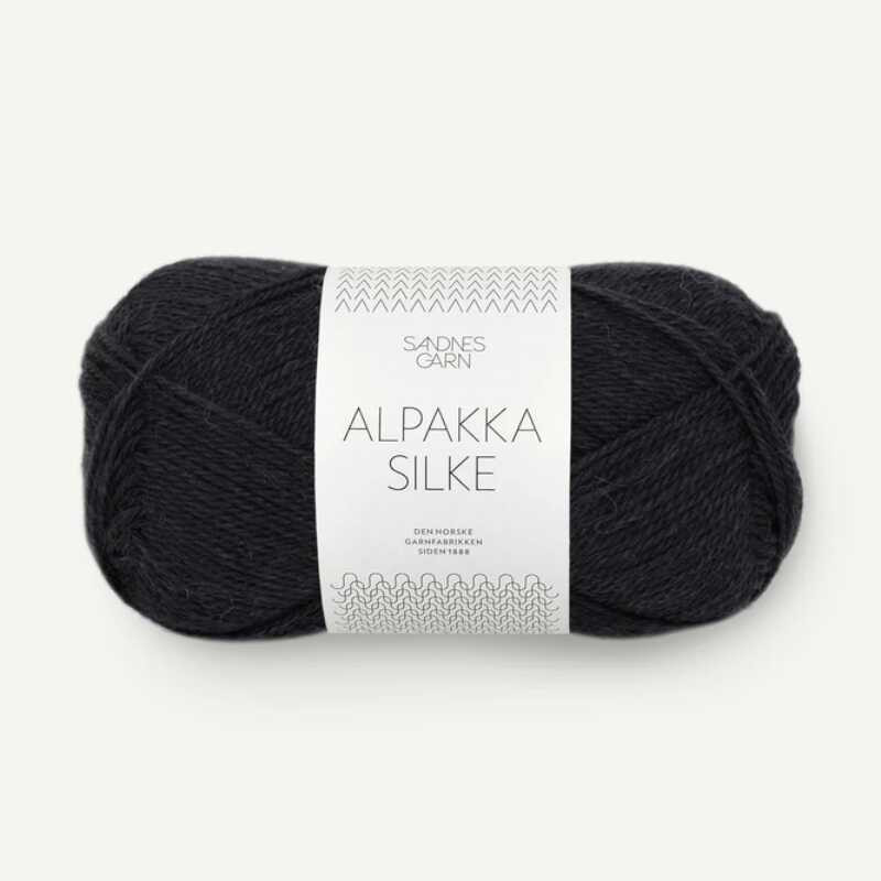 Sandnes Alpakka Silke Svart 1099