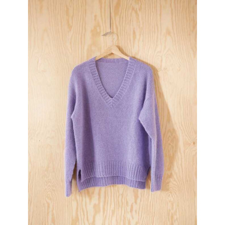 Sandnes 2210-13AB Marley V-Hals Genser Strickset