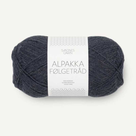 Sandnes Alpakka Folgetrad Mork Grabla 6581