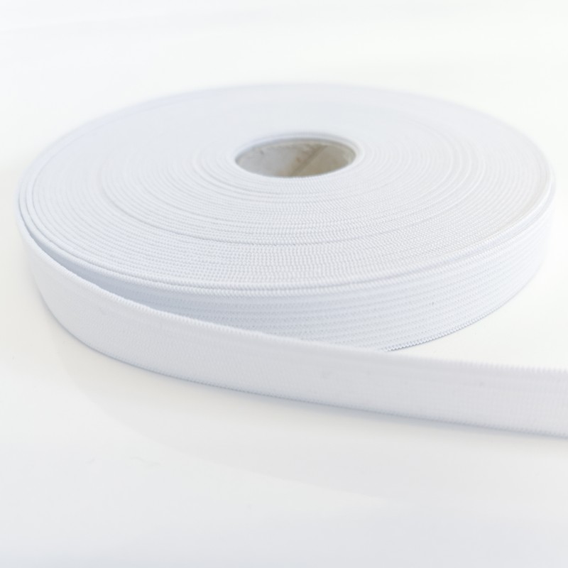 Gummiband 15mm (am Meter) - weiss
