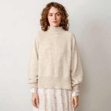 Sandnes 2212-1 Kelly Pullover mit Schlitz Strickset