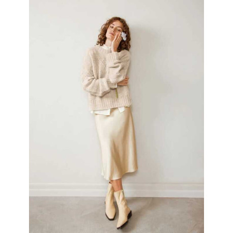 Sandnes 2212-8 Guernsey Pullover Strickset