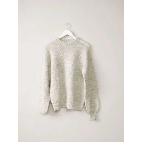 Sandnes 2212-11 Guernsey Pullover Herren Strickset