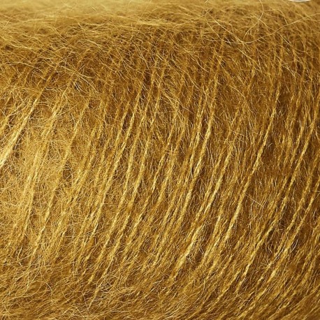 Knitting for Olive Soft Silk Mohair Dark Mustard Detail