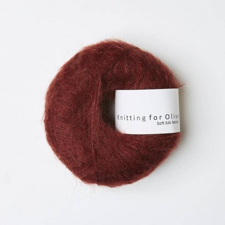 Knitting for Olive Soft Silk Mohair Claret