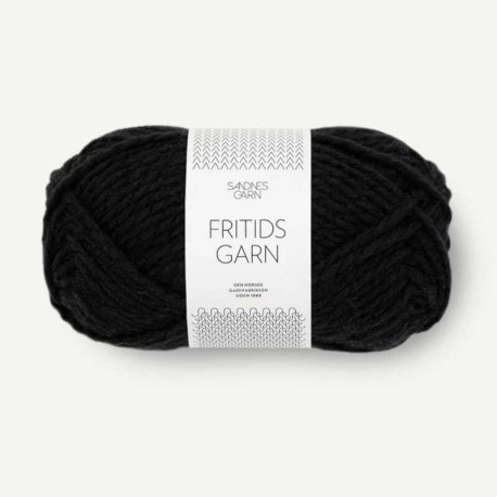 Sandnes Fritidsgarn Svart 1099