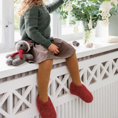 Sandnes Tema 69-17 Doppel Hausschuhe Strickset