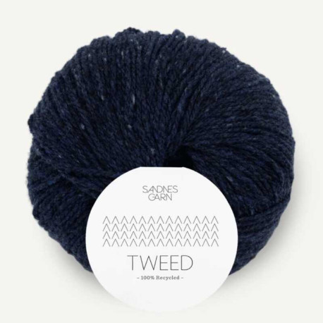 Sandnes Tweed Recycled Marinebla 5585