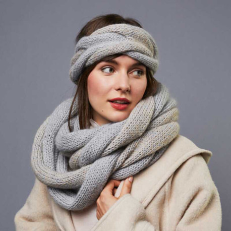 Lamana Accessoires Nr. 01 Stirnband Malou 13 Strickset
