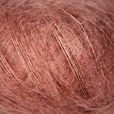 Knitting for Olive Soft Silk Mohair  Plum Rose Detail