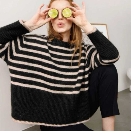 Sandnes DIY 2302-8 Abby Pullover Strickset