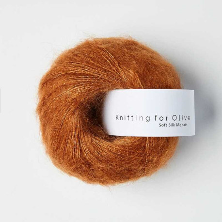 Knitting for Olive Soft Silk Mohair Copper