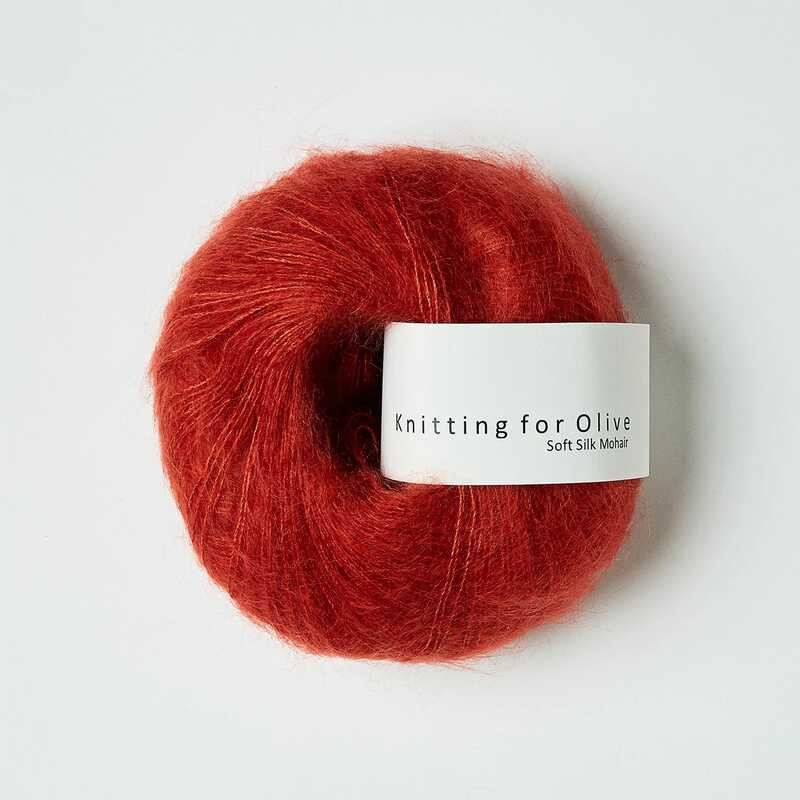 Knitting for Olive Soft Silk Mohair Pomegranate