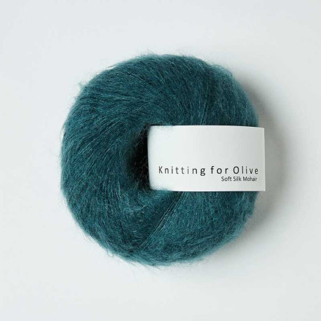 Knitting for Olive Soft Silk Mohair Petroleum Green