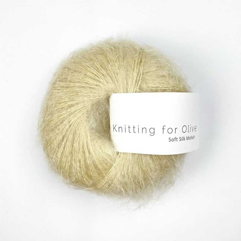 Knitting for Olive Soft Silk Mohair Dusty Banana