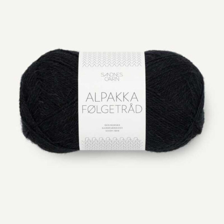 Sandnes Alpakka Folgetrad Sort 1099 Preorder