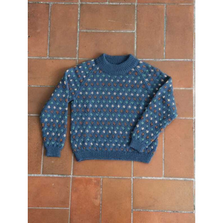 Sandnes 2303 6 Fleur de Lis Pullover Strickset