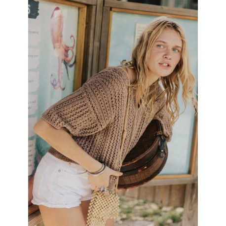 Sandnes 2305 6 April Bluse Strickset