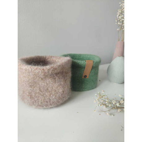 Wolle 7 -  Zero Waste Basket Strickset