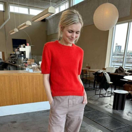 Petite Knit Poppy Tee Wollpaket